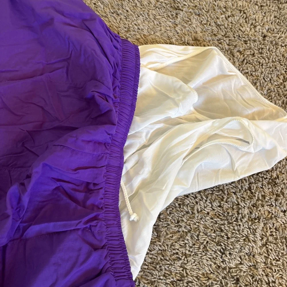 Vintage 80s Intel Tech Swimsuit Shorts Men Size‎ Large Sportif Purple USA Made